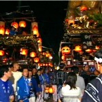 村上大祭夜風景