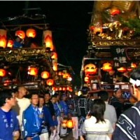 村上大祭夜風景