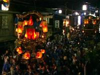 村上大祭夜風景