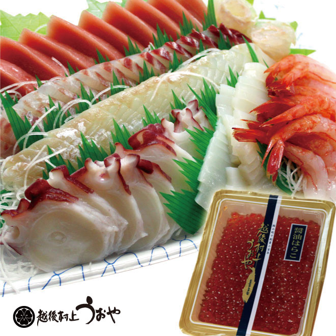 醤油はらこ付き刺身セット