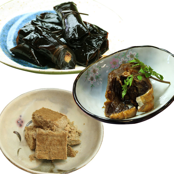 特撰三品Ｄ(昆布巻、棒だら煮、まだら子煮)