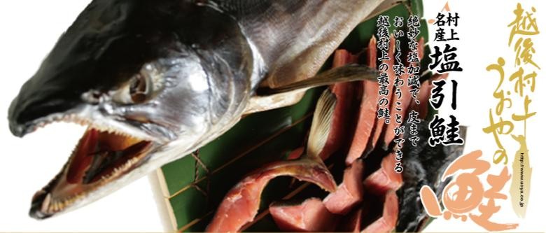 塩引き鮭（塩引鮭）通販|鮭の焼漬や酒びたし、味噌漬、イクラ、岩牡蠣、アワビ、サクラマスの販売 創業二百年 越後村上うおや
